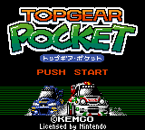 Top Gear Pocket (Japan) Title Screen